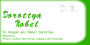 dorottya nobel business card